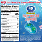 Amos 4D Mermaid Gummy Candy, Blue Raspberry, 9oz Individually Wrapped Mini Packs, Soft Jelly-Filled Seashell