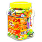 Egeanka Turkish Candy Jar, Mediterranean Bayram Sweet Samplers, Assorted Fruity and Creamy Halal Candies, 1 Pound