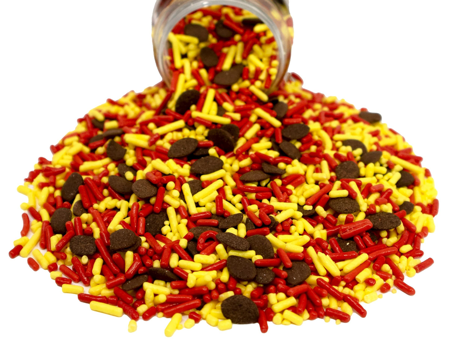 Mystic Sprinkles The Big Football Game Jimmy Mix 3Oz Bottle (Red & Yellow Sprinkle Mix 3Oz)
