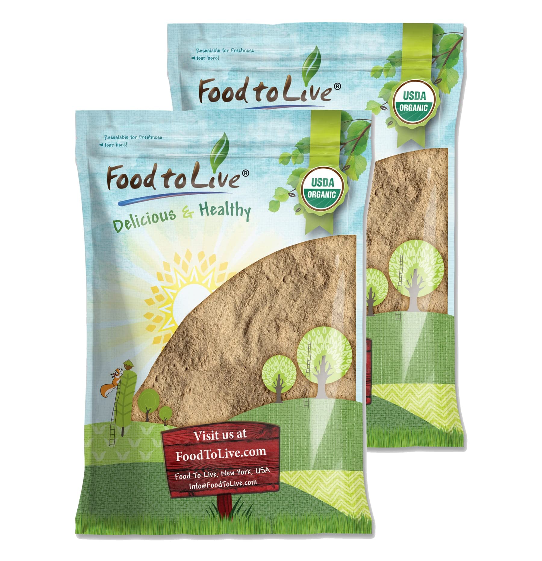 Food to Live - Organic Lucuma Powder, 12 Pounds - Raw, Non-GMO, 100% Pure, Non-Irradiated, No Additives, Paleo, Keto, Vegan Supe