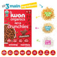 Iwon Organics Protein Crunchies - Plant-Based Protein Low Sugar Gluten & Dairy Free Non-Gmo Organic Breakfast Cereal - Chocolate
