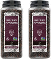 Soeos Black Peppercorns, 36oz (Pack of 2), Non-GMO, Kosher, Packed to Keep Peppers Fresh, Peppercorn for Grinder Refill, Whole P