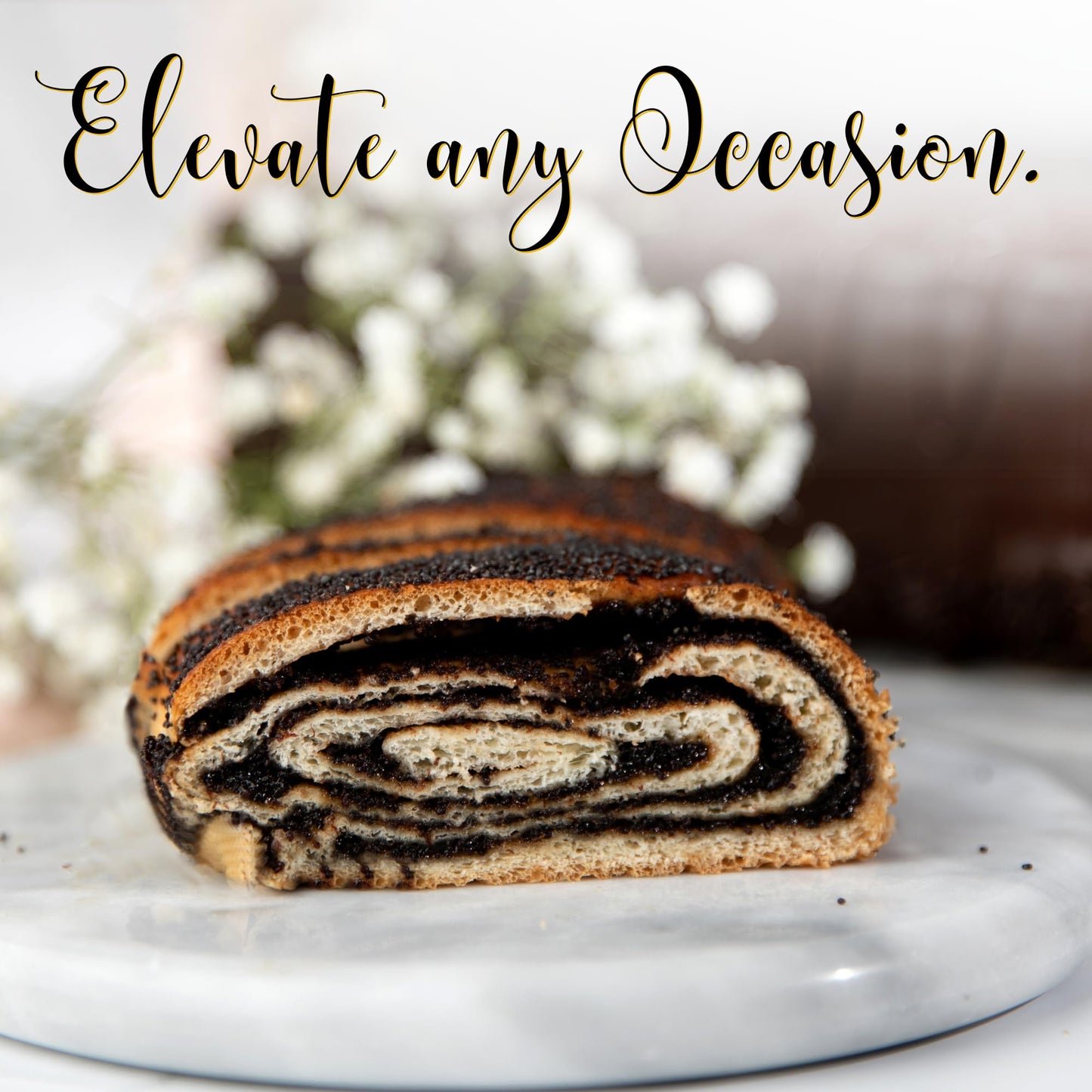 Poppy Seed Cake | Traditional Hungarian Food | Scrumptious & Delicious | Yeast Cake With Poppy Seed Filling | 16 Oz Per Poppysee