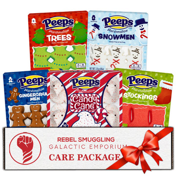Christmas Marshmallow Candy Variety 34 Pack- 5 Flavors Of Stocking Stuffers Gift Basket By Rebel Smuggling Galactic Emporium