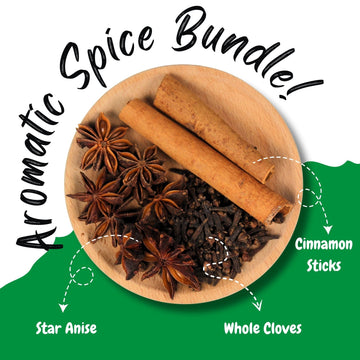 Npg Whole Cloves, Star Anise, And Cinnamon Sticks, 4 Oz Each (Pack Of 3), All-Natural, No Preservatives, Perfect For Baking, Coo