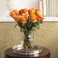KaBloom Fresh Orange Roses Bouquet - 12 Long-Stem Flowers with Vase - Mothers Day Gift - Model KADF3635-V118-A999