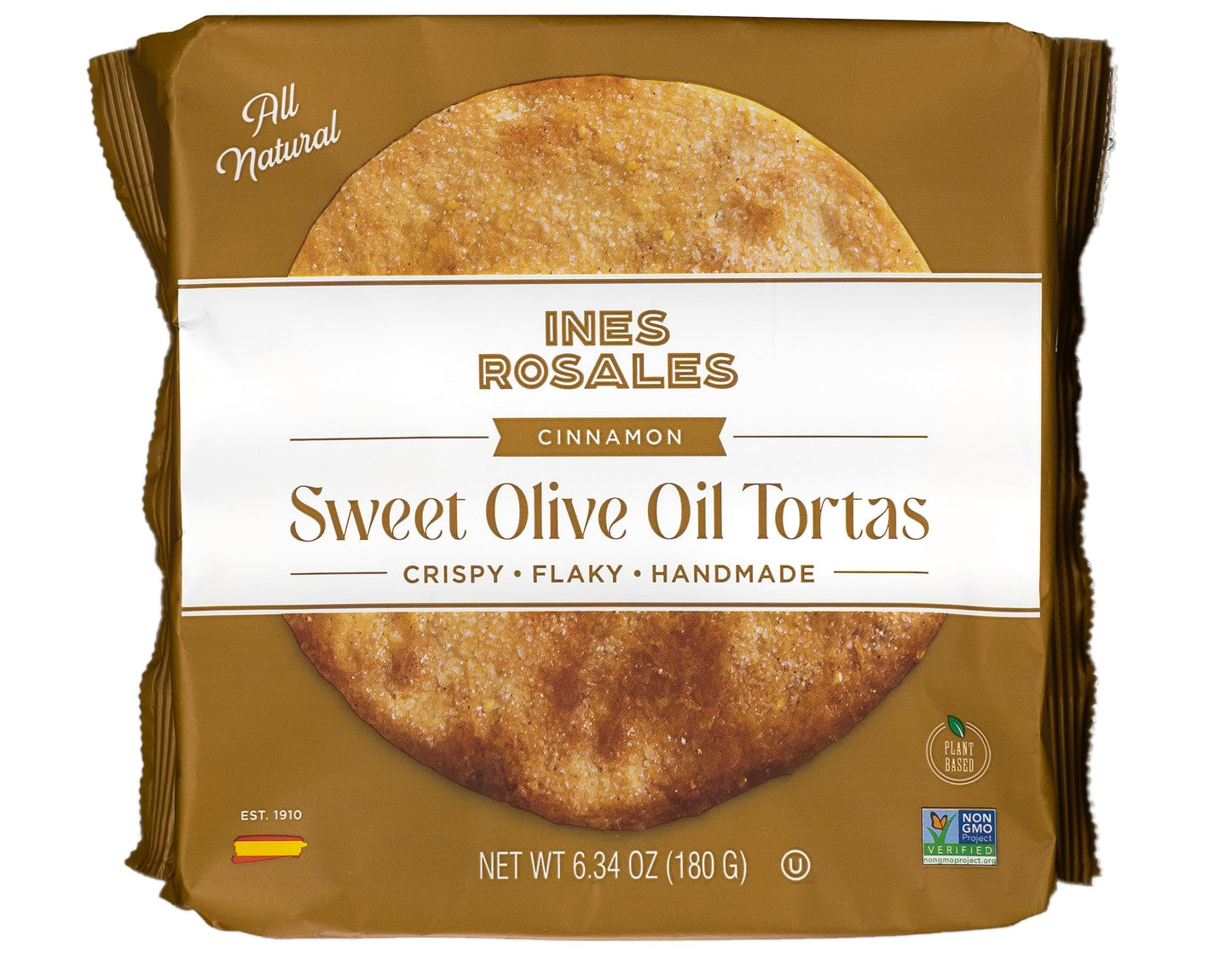 Carmen & Lola Eat España! Ines Rosales Tortas Bundle - 2 Original & 2 Cinnamon Handcrafted Spanish Olive Oil Tortas