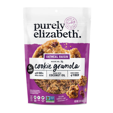 Purely Elizabeth Cookie Granola, Oatmeal Raisin, Gluten-Free, Non-Gmo (11Oz Bag)