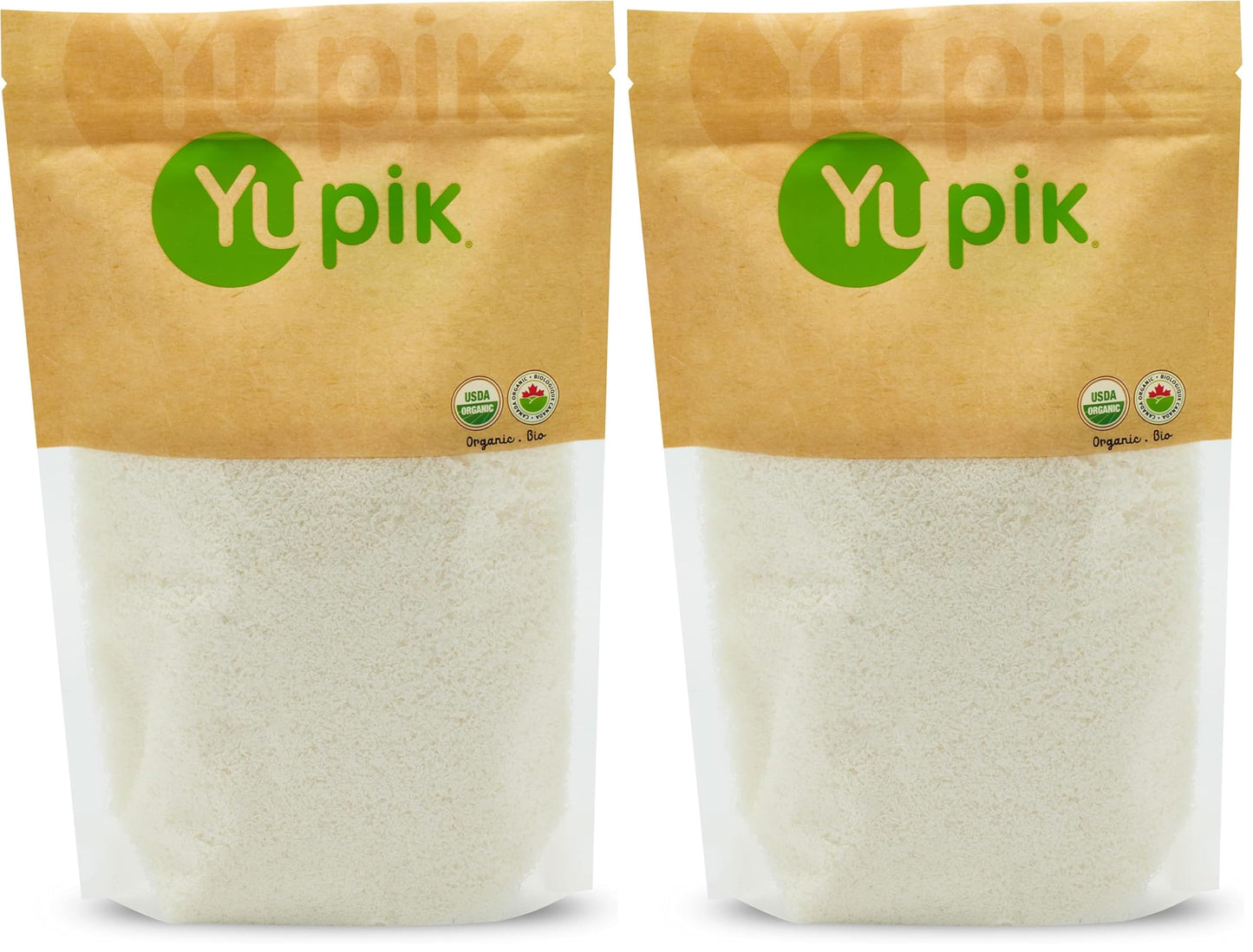 Yupik Organic Dried Desiccated Coconut, 1 lb, Non-GMO, Vegan, Gluten-Free (Pack of 2)