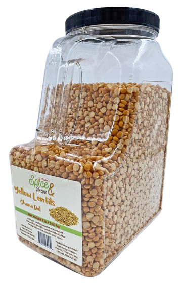 Split Yellow Lentils | Chana Dal | By Dasher'S Spice & Beans | 8 Lb