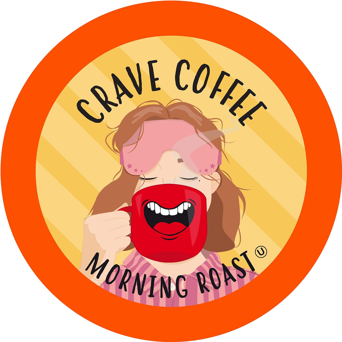Crave Beverages Morning Light Roast Coffee Pods for Keurig, 100 Count, Morning Roast