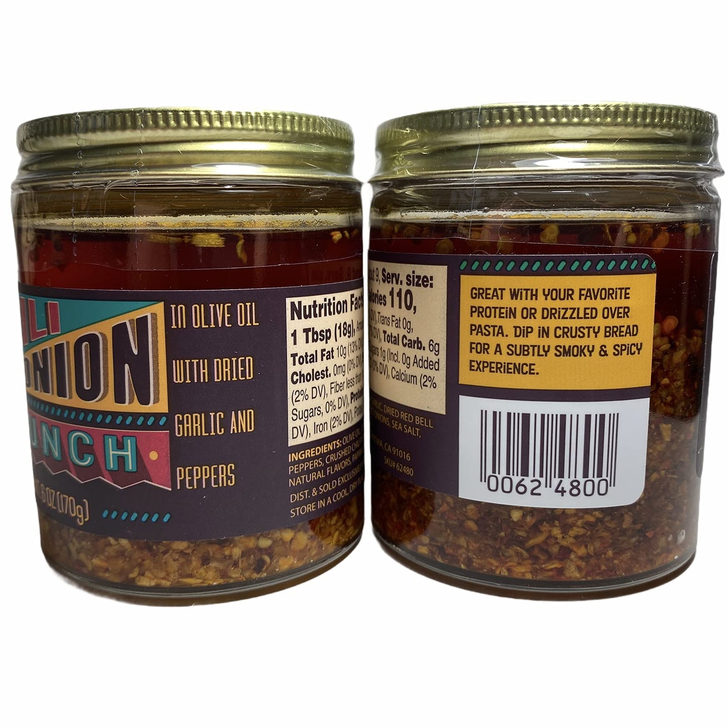 Trader Joe'S Chili Onion Crunch, 6 Oz (Pack Of 2)