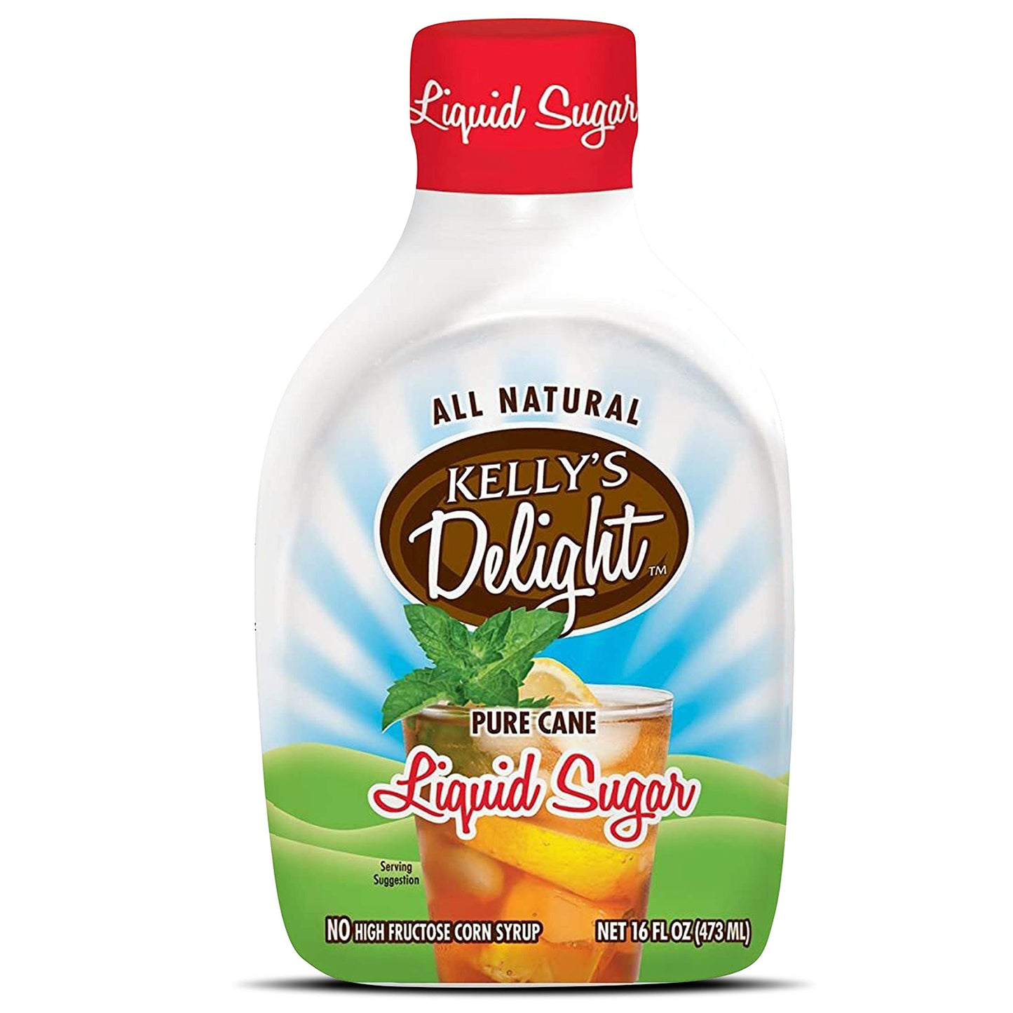 Kellys Delight: All Natural Liquid Cane Sugar 16oz (473ml)