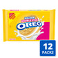 OREO Double Stuf Golden Sandwich Cookies, Family Size, 12 - 18.71 oz
