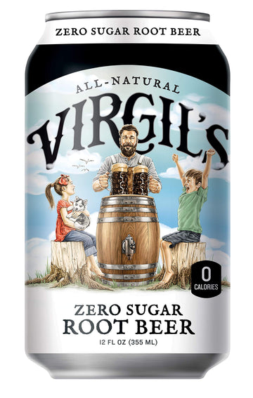 Virgils Zero Sugar Root Beer, Keto Friendly Soda, 12 Fl Oz (Pack of 6), Great Tasting, Model 17710007