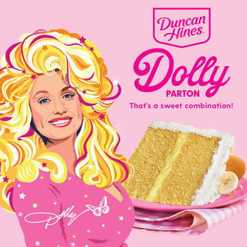 Duncan Hines Dolly Partons Favorite Southern-Style Banana Flavored cake Mix, 1525 oz (Pack of 12)