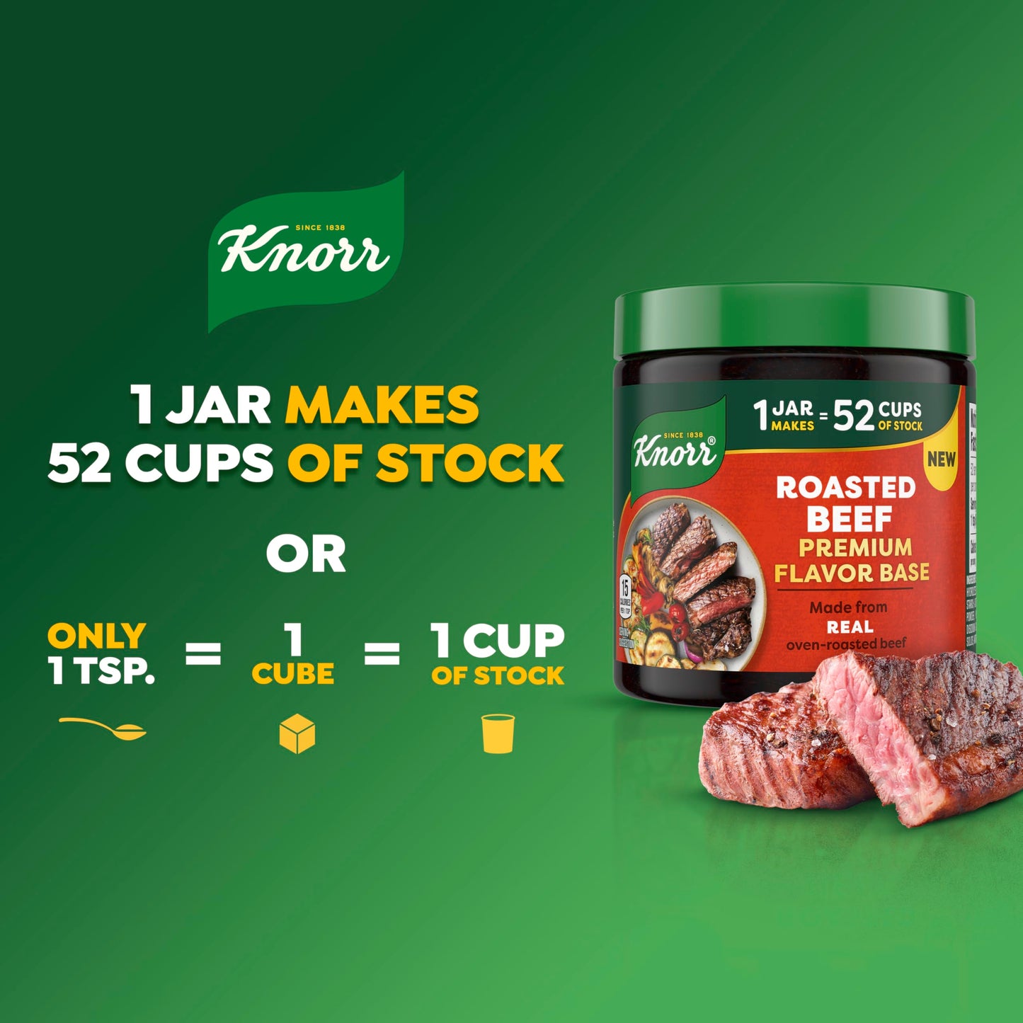 Knorr enhanced Flavor Base Roasted Beef Versatile & Easy to Use 11oz