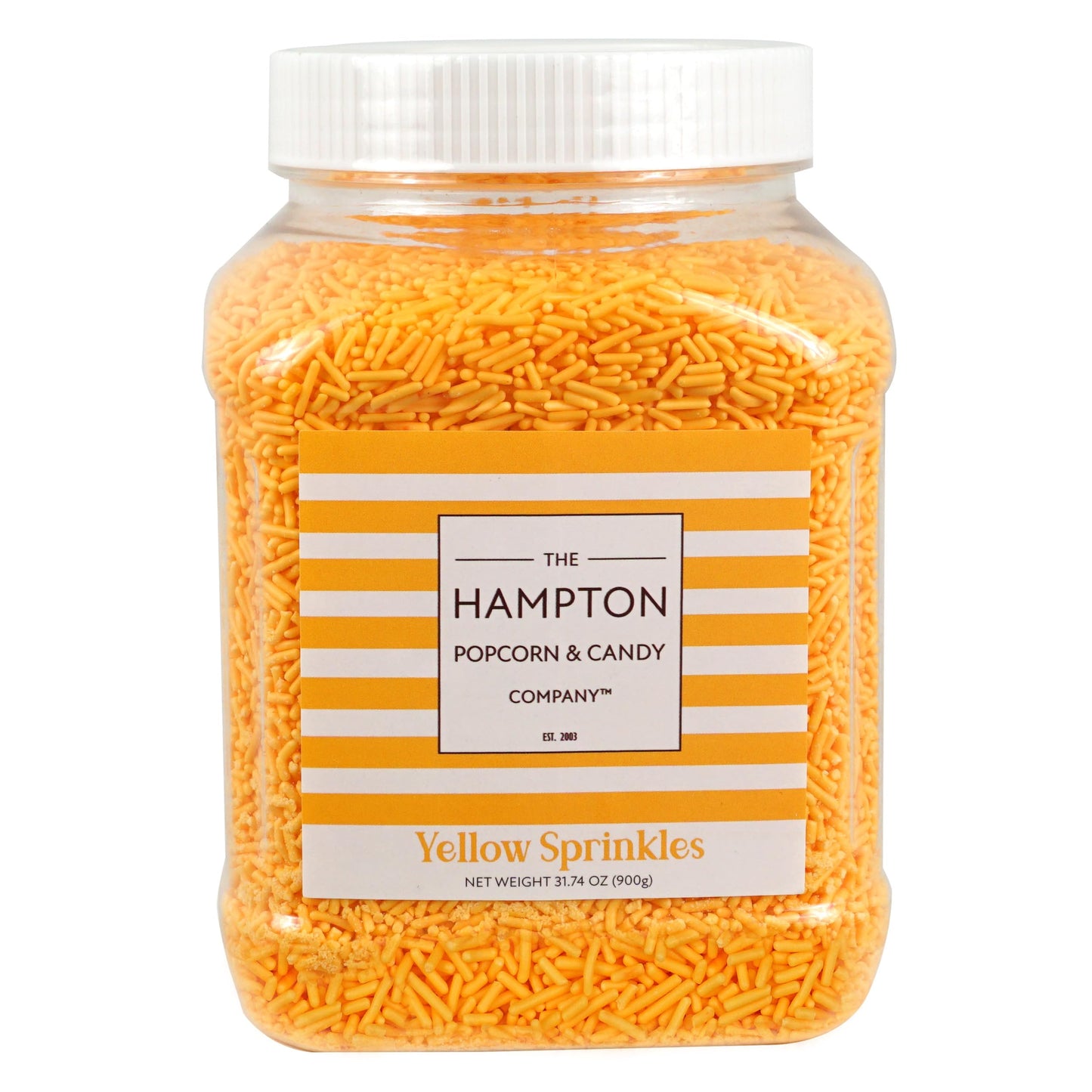 Yellow Sprinkles Jimmies 1.98 Pounds Container, Sprinkles For Cake Decorating, Cake Sprinkles, Sprinkles For Baking, Ice Cream &