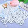 Edible Pearl Sugar Sprinkles White Candy Pearls Baking Decorations 10mm 130g/4.58 Oz White Sprinkles Sugar Pearl for Cake Decora