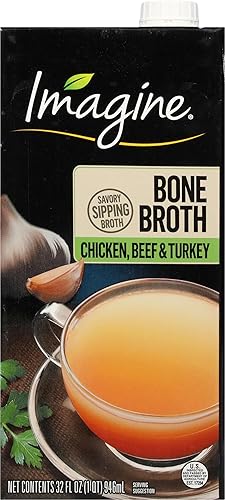 Imagine Bone Broth Chicken Beef & Turkey 32 Oz