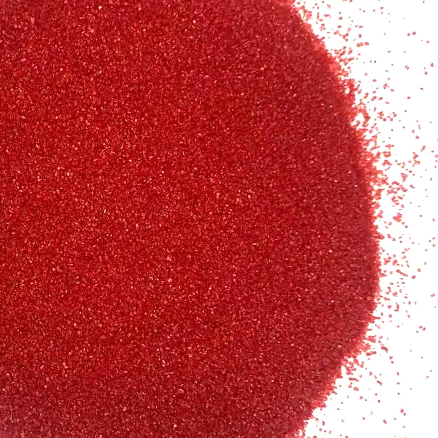 Philaeec Red Sanding Sugar Edible Sparkling Crystals For Baking Cake Decoration Cookie Ice Cream Cupcake Toppers Wedding Party V