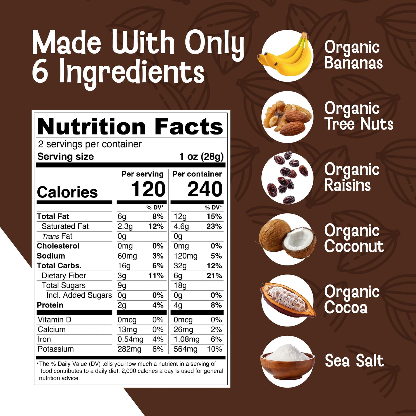 Monkey Brittle Cacao Coconut Snacks, Vegan & Gluten-Free, 2 Ounce (Pack of 12)