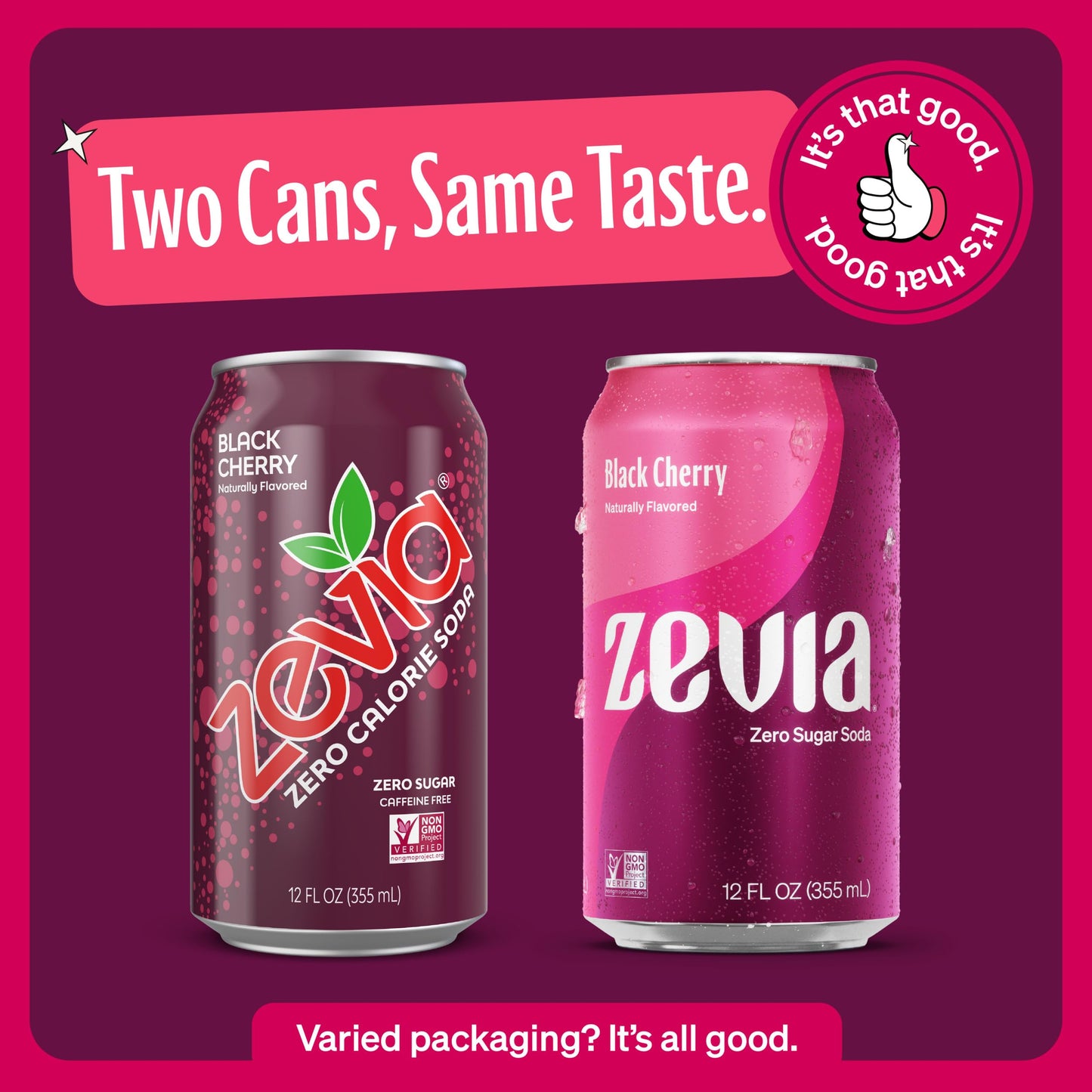 Zevia All Natural Soda, Black Cherry Zero, 12 Fl Oz (Pack of 6)