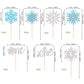 28 Pcs One Snowflake Cupcake Toppers Glitter Winter Snowflake 1St Birthday Cupcake Picks First Birthday Snowflake Cake Decoratio