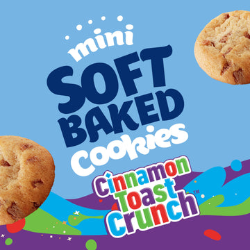 Pillsbury Mini Soft Baked Cookies, Cinnamon Toast Crunch, Made With Cinnadust, Snack Bags, 10 Ct