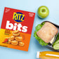 RITZ Bits Spicy Queso Cheese Sandwich Crackers, Snacks for Kids and Adults, Lunch Snacks, 8.8 oz
