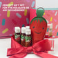 Primo Lines Mini Tajin Bottles Set – 10g Chili Lime Seasoning for Fruits, Snacks & Drinks, Keychain Included