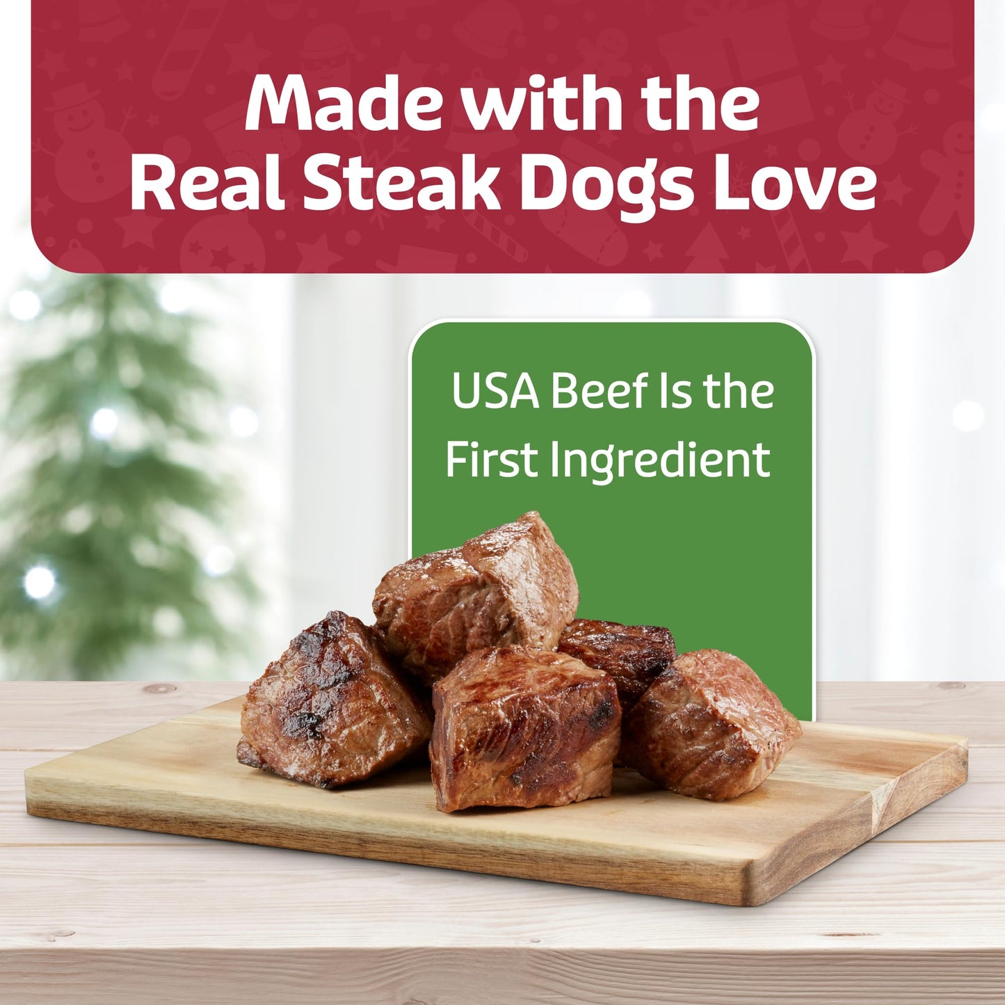 Blue Buffalo Nudges Grillers Dog Treats, Steak, 5-Oz. Seasonal Bag