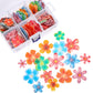 314 Pieces Flowers Cupcake Toppers Wedding Cake Wafer Flowers Cupcake Toppers Birthday Party Food Decoration Mixed Size And Colo