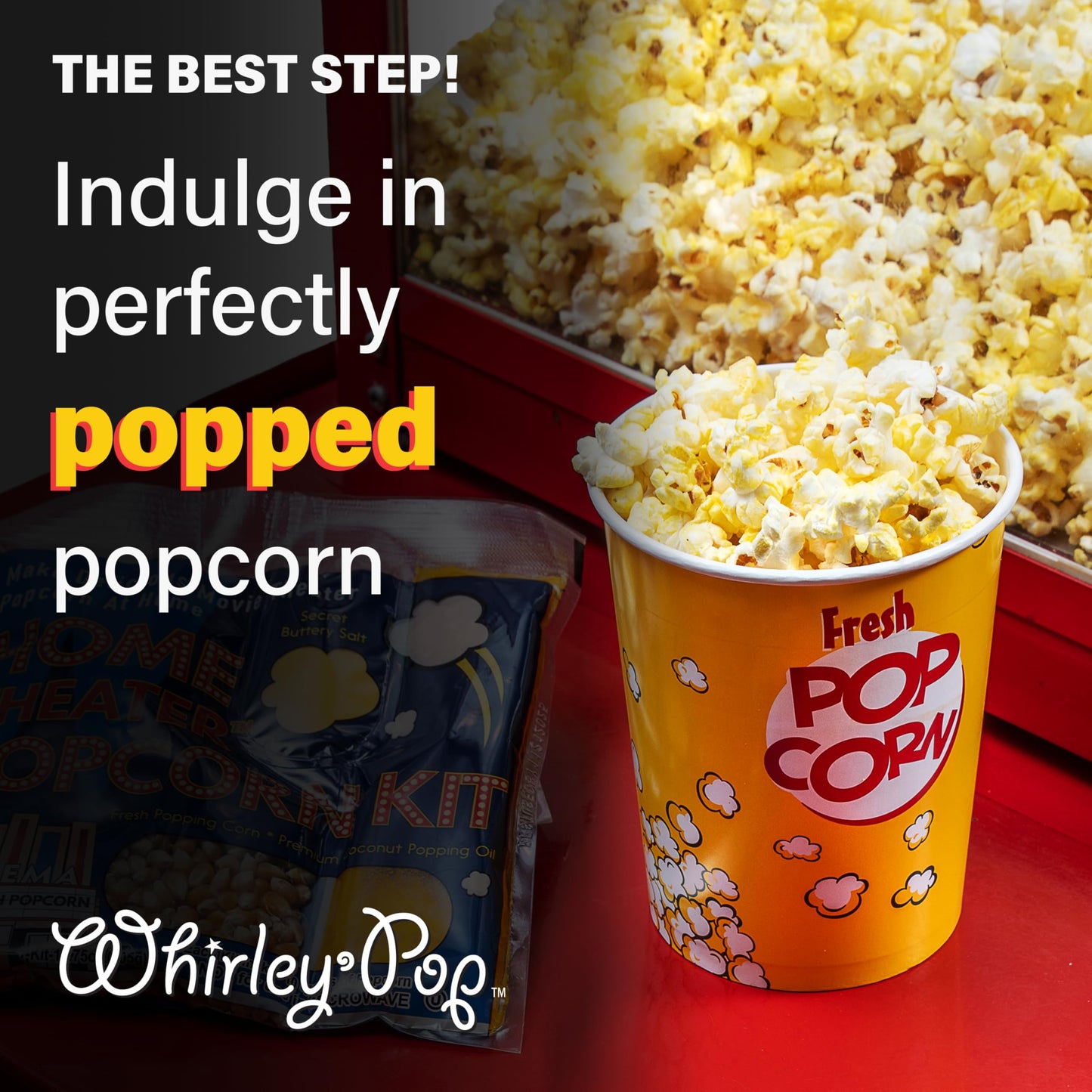 Wabash Valley Farms Popcorn Popping Kits -Less Salt Less Oil, Popcorn Kernels For Popcorn Machine, All In One Popcorn Kernels, Popcorn Kits, 25 Kits