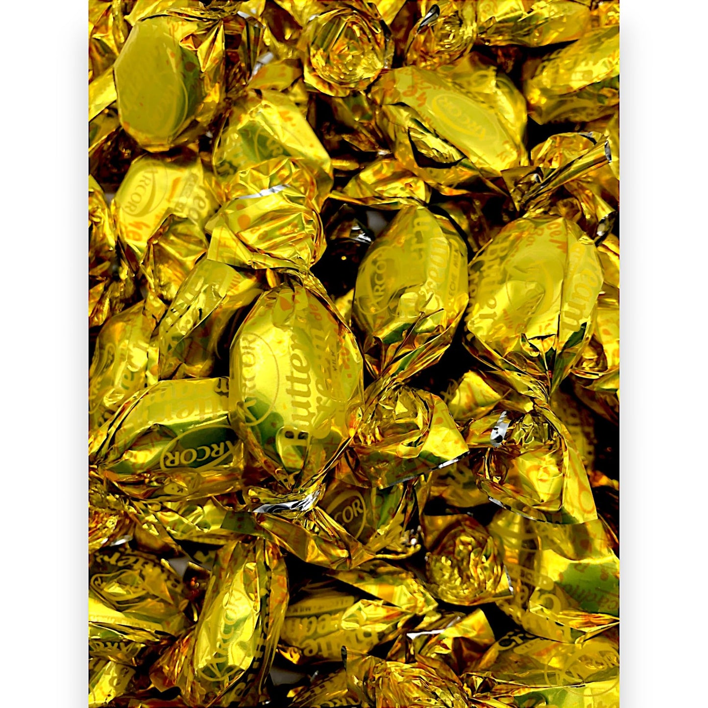 Arcor Butter 'N' Cream Toffee Candy-1.5 Lbs Old Fashion Hard Candies Individually Wrapped- Crafted With Real Butter And Fresh Cr