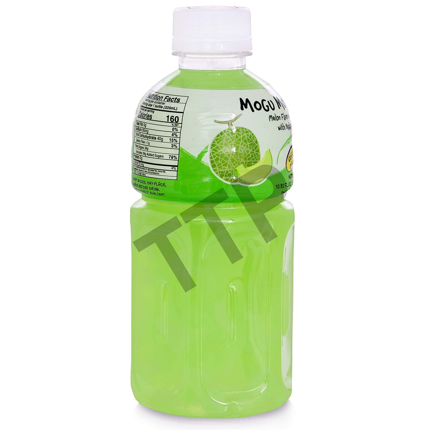Mogu Mogu Juice With Nata De Coco, Melon Flavored, 6 Pack