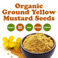 Food To Live Organic Ground Yellow Mustard Seeds, 1 Pound - All-Natural, Vegan Spice For Flavorful Cooking And Seasoning, Non-Gm
