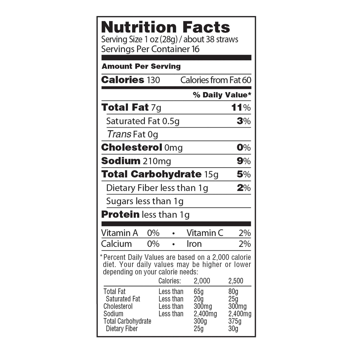 Sensible Portions Garden Veggie Straws, Sea Salt, 16 Oz (Pack of 6)