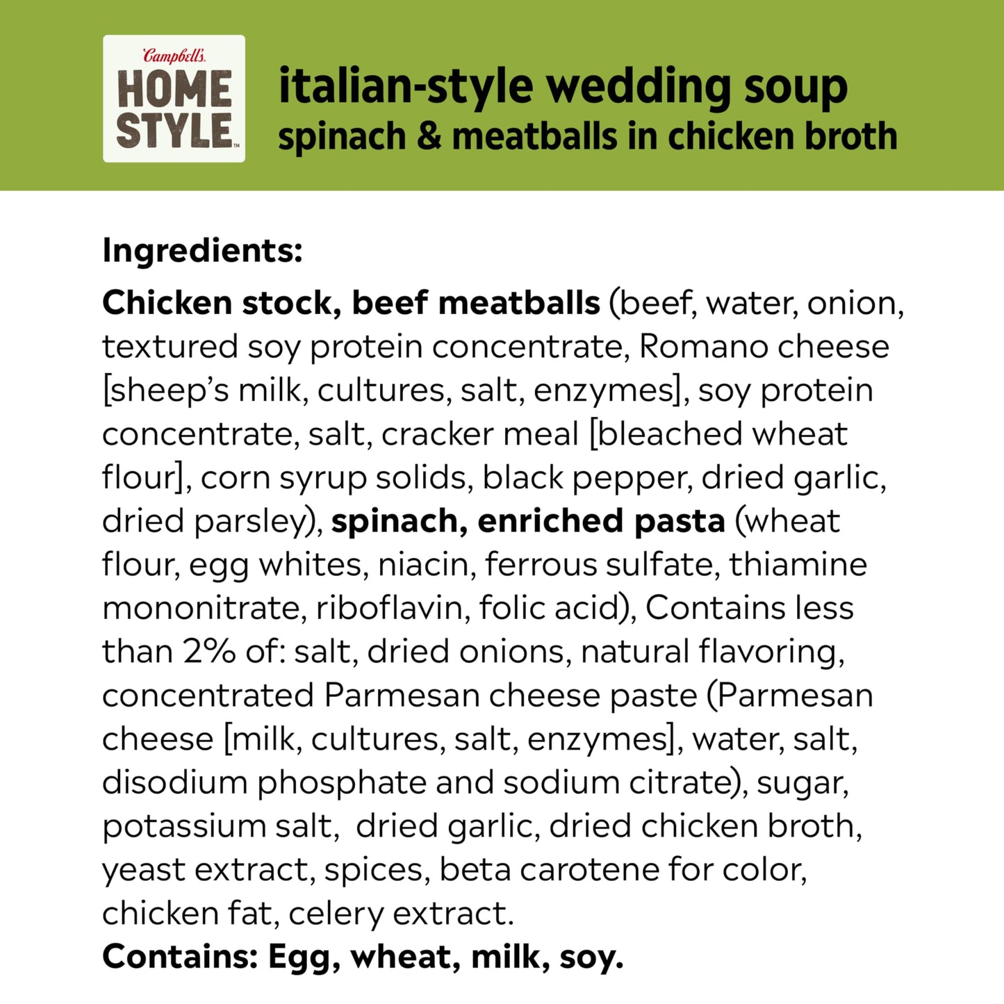 Campbell'S Homestyle Italian Wedding Soup, 16.1 Oz Can (Pack Of 12)