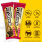 FITCRUNCH Snack Size Protein Bars, 6-Layer Baked Bar, 3g of Sugar, Gluten Free & Soft Cake Core (9 Bars, Chocolate Peanut Butter