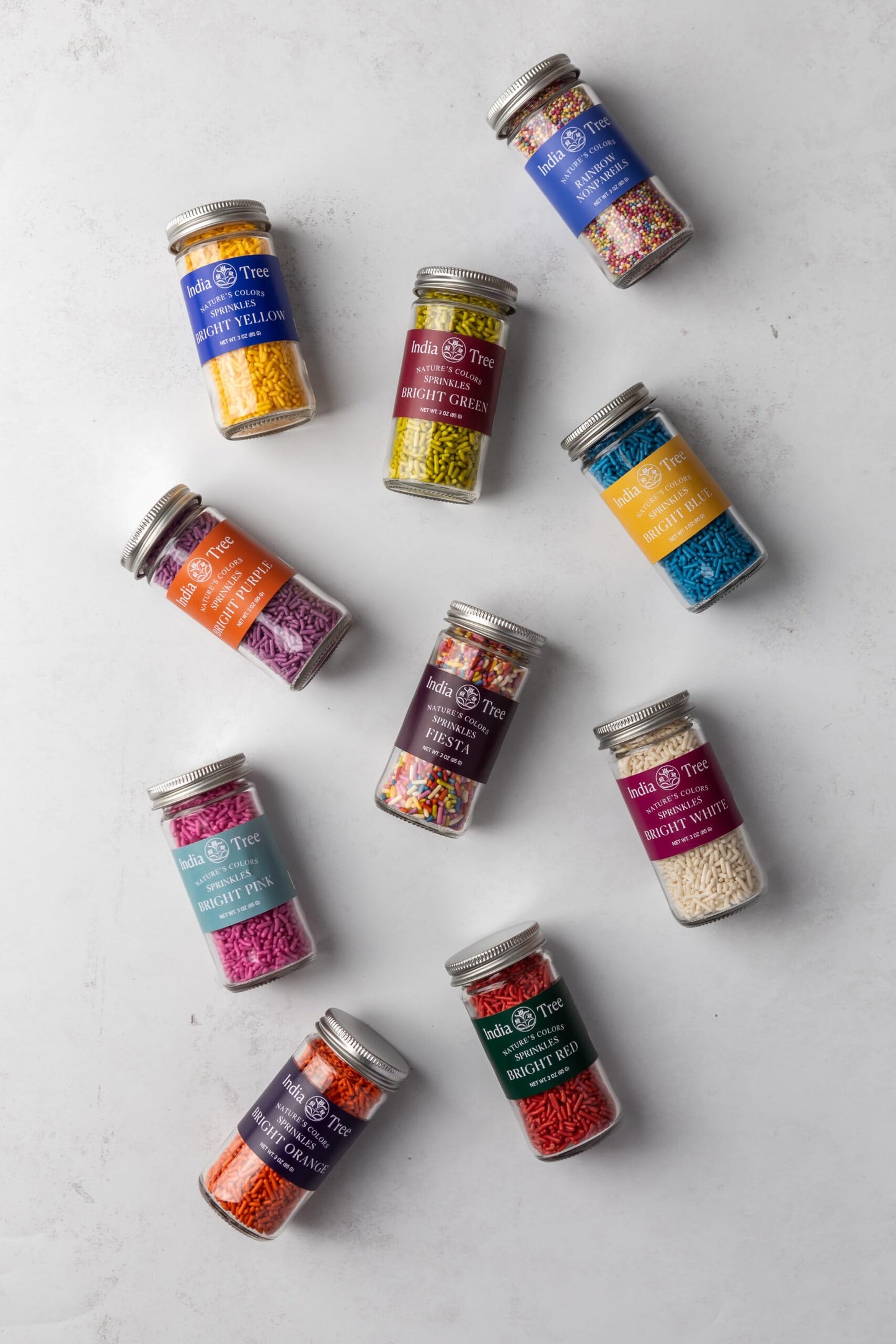 India Tree Nature'S Colors Fiesta Sprinkles 3 Oz | Natural Rainbow Sprinkles, Vegan, Non-Gmo, Top 9 Allergen-Free, Red-3 Free
