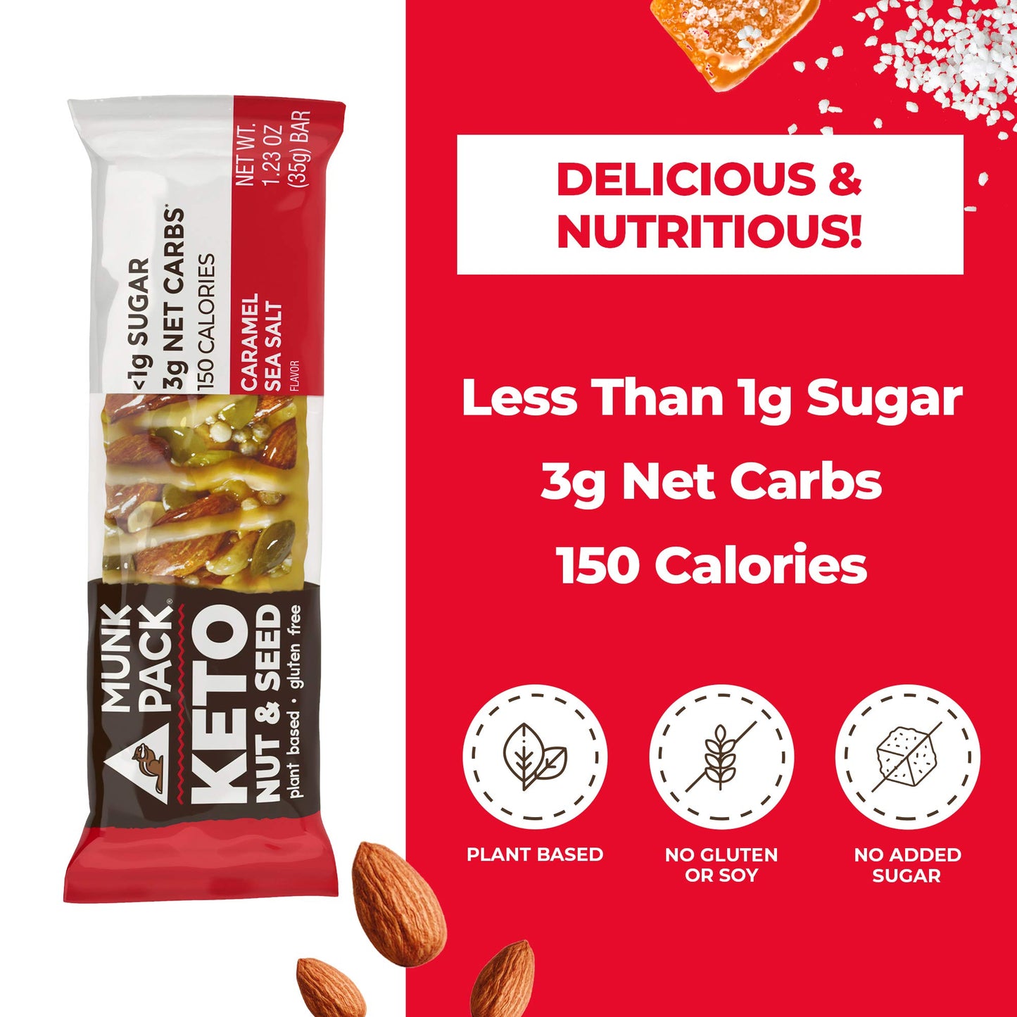 MUNK KETO CARAMEL SSALT ( 6 X 4 PACK )