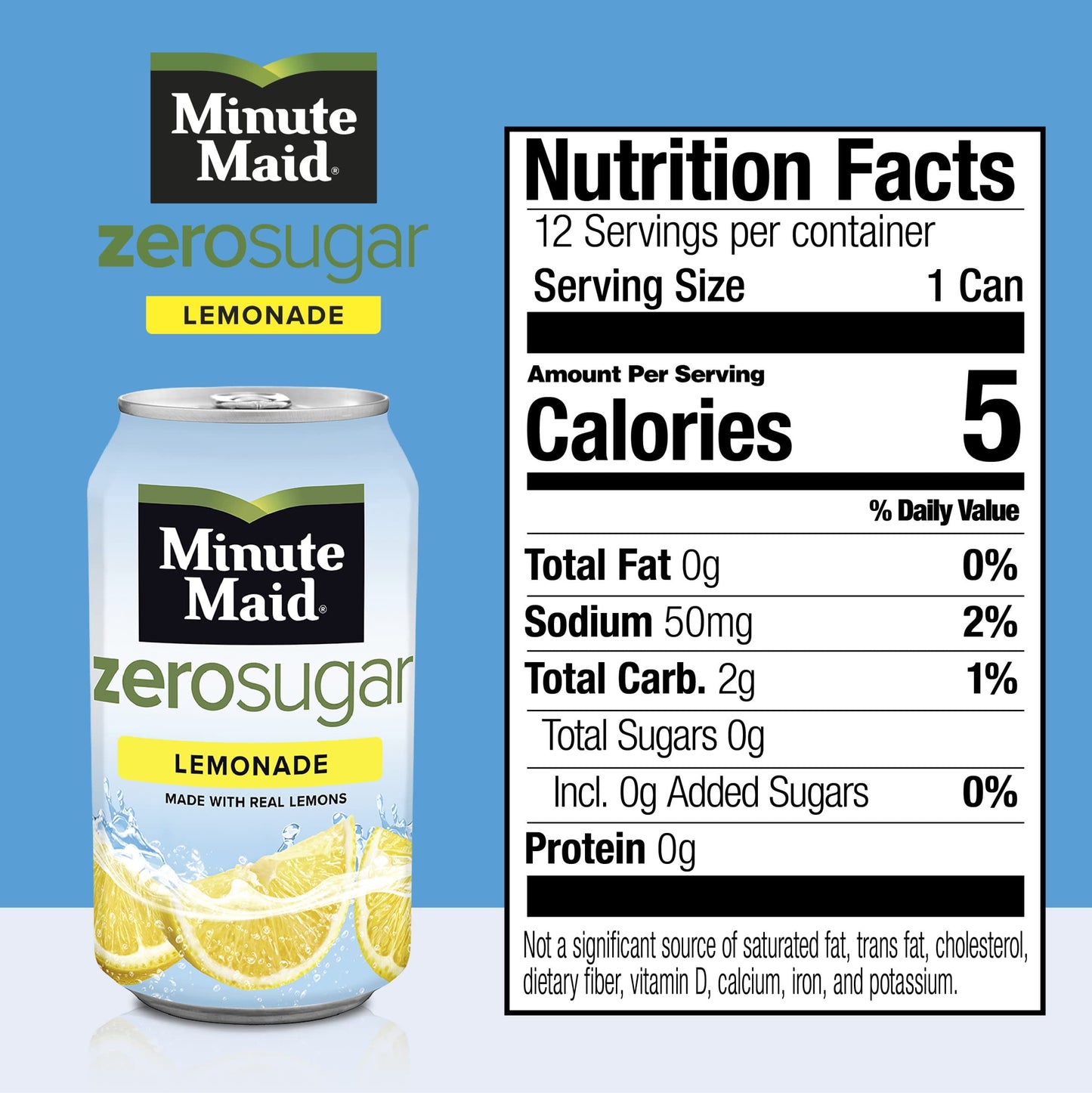 Minute Maid Light Lemonade Fruit Drink, 12 Fl Oz (Pack Of 12)