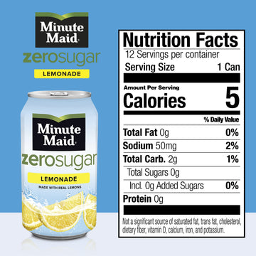 Minute Maid Light Lemonade Fruit Drink, 12 Fl Oz (Pack Of 12)