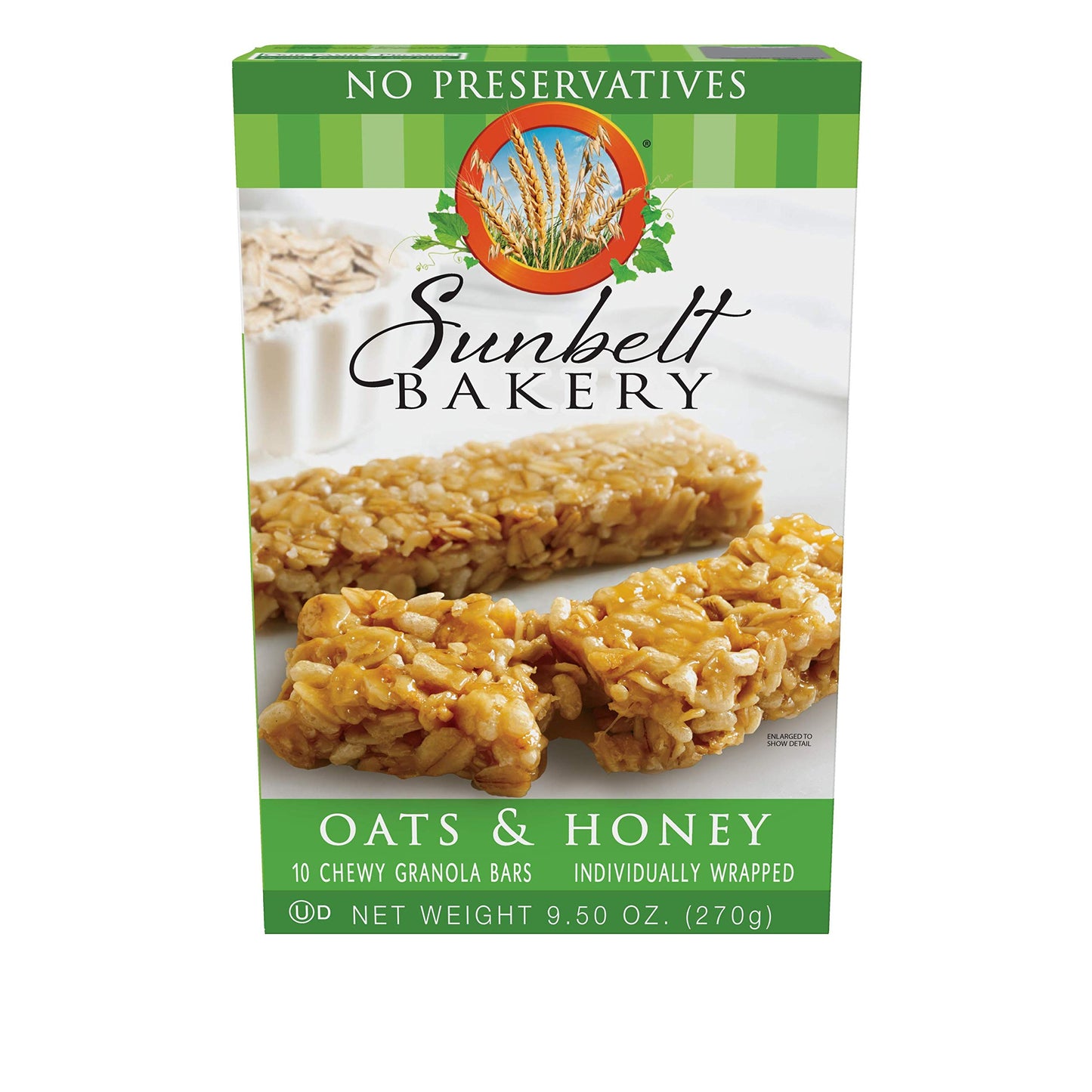 Sunbelt Bakery Oats & Honey Chewy Granola Bars, 50 Count (Pack of 5), Model 03107