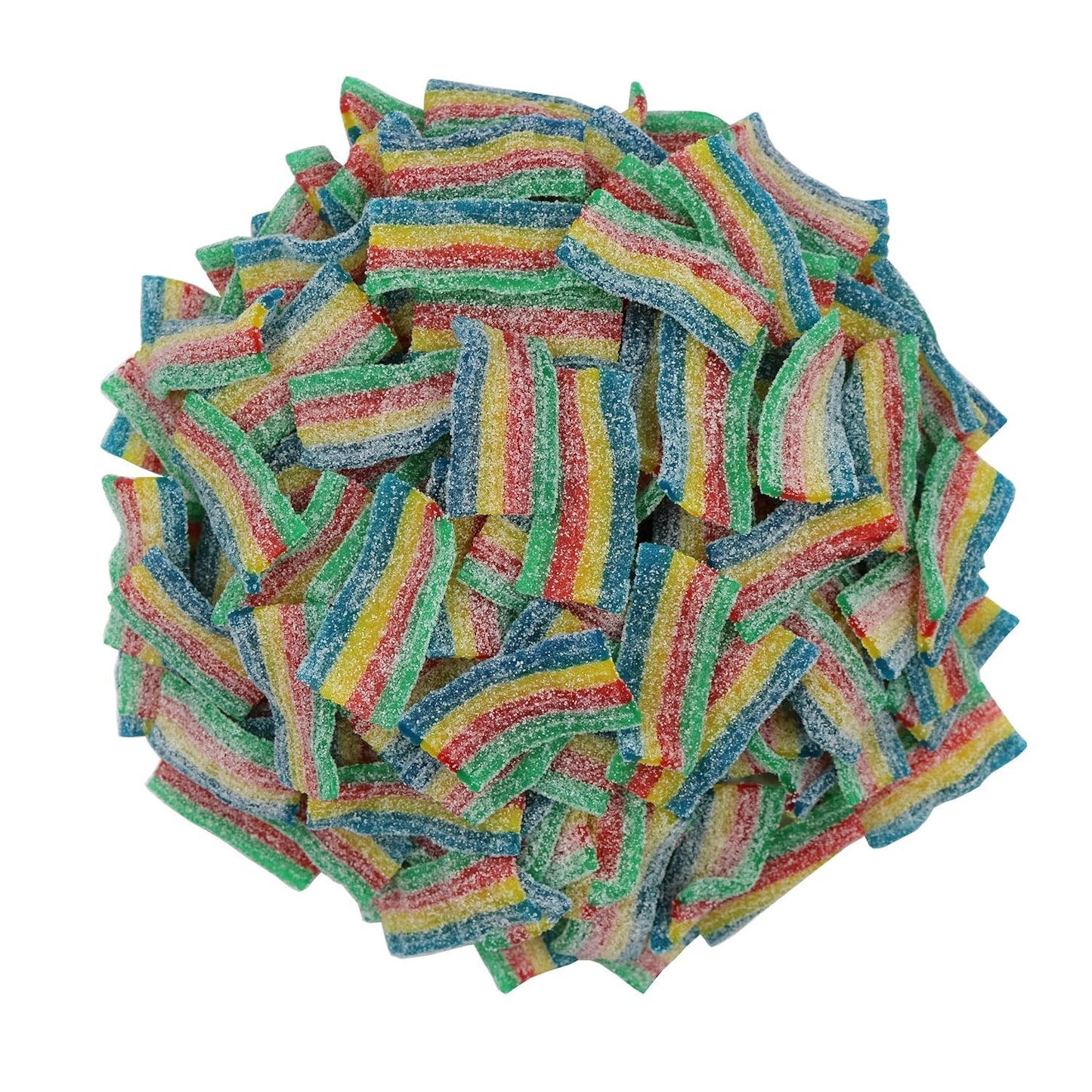 Smarty Stop Every Sour Belts Flavor Gummy Candies 1 Pound (Quatro Mini Bite)