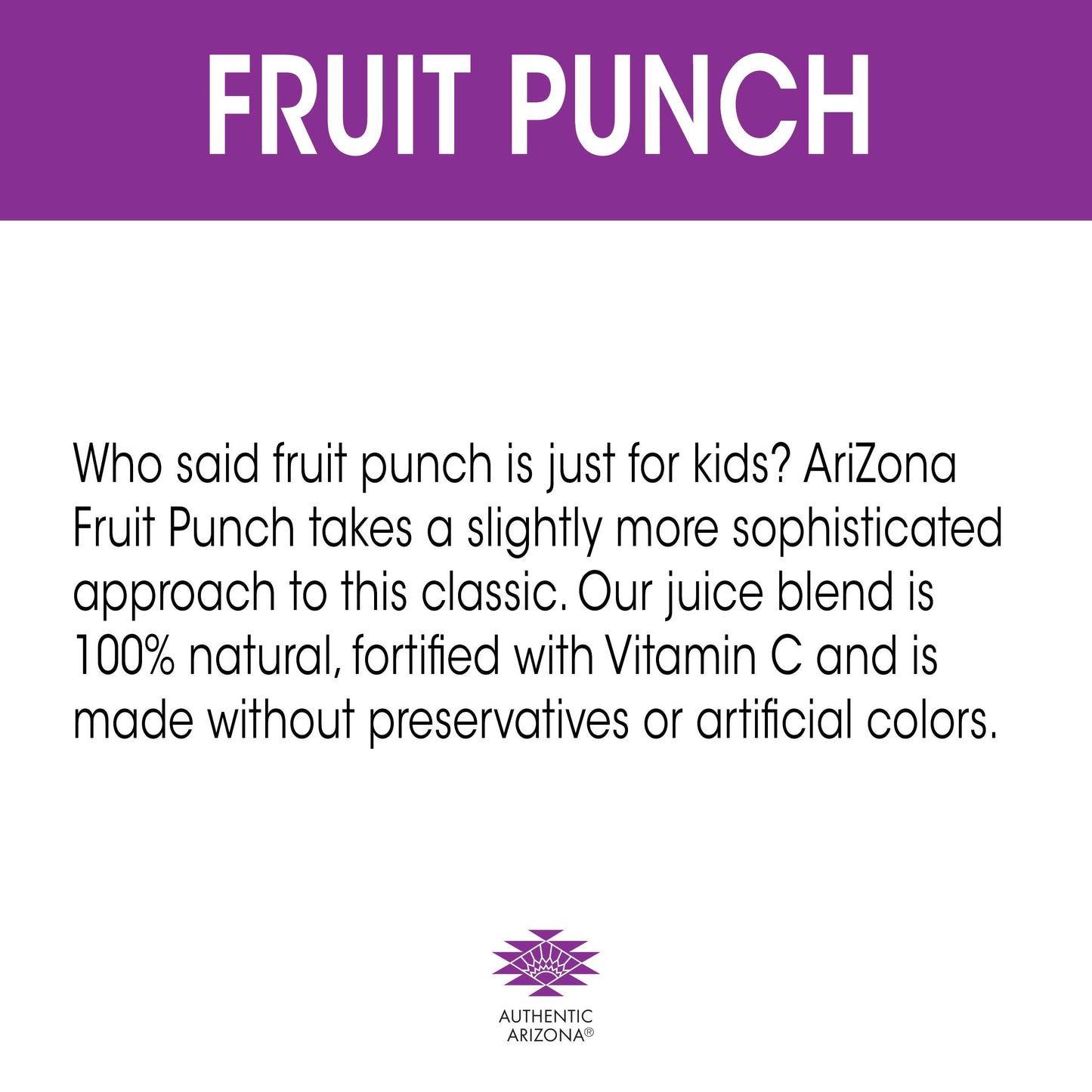 AriZona Fruit Punch - Big Can, 22 Fl Oz (Pack of 24)