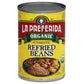 LA PREFERIDA Organic Refried Pinto Beans, 100% Vegan, 15 oz. (Pack of 18), USDA Certified, 9g Protein, 5g Fiber