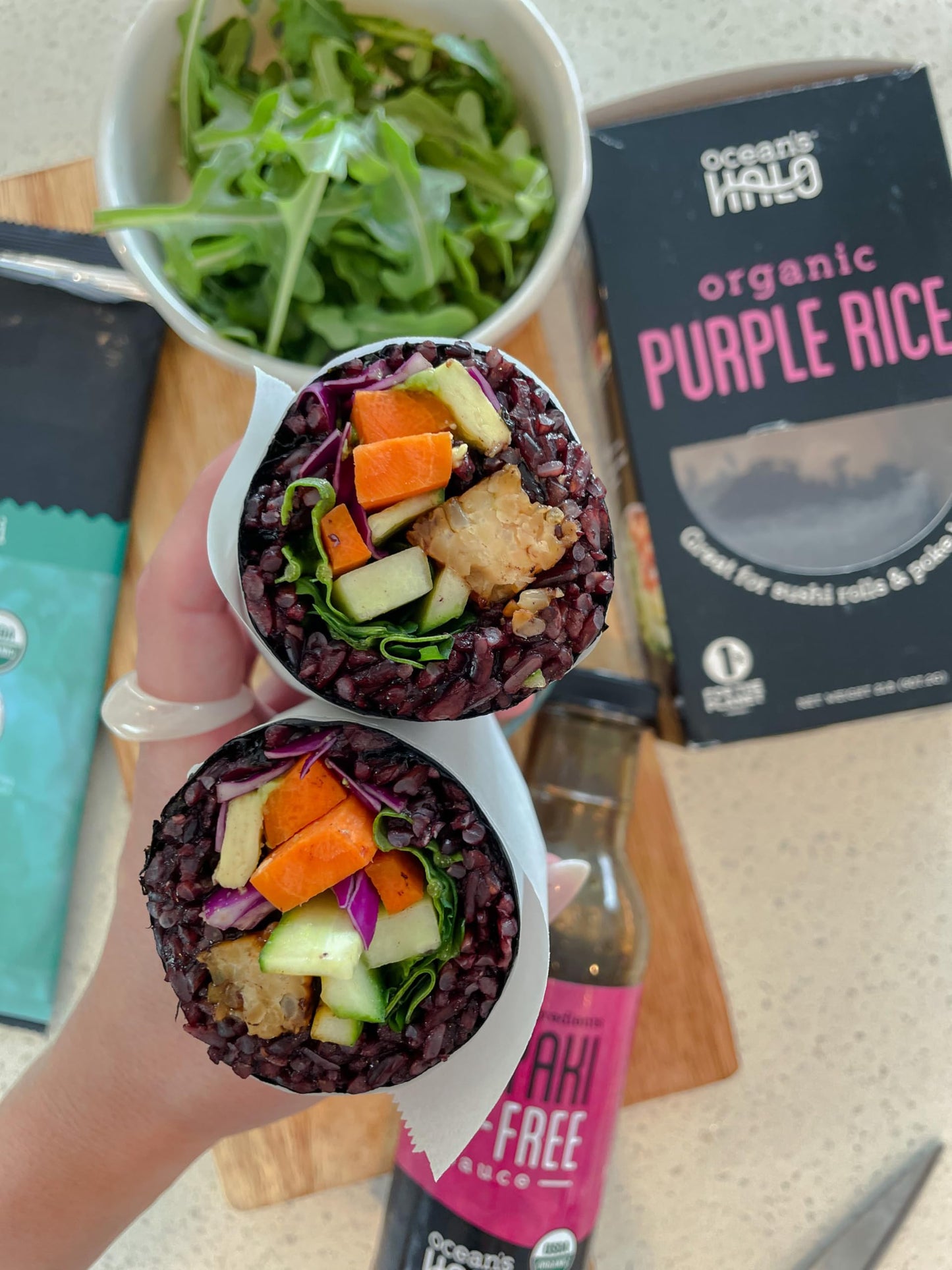 Oceans Halo Purple Rice, Organic, Vegan, Gluten-Free Ingredients, 32 Oz