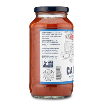 Carbone Marinara Delicato Pasta Sauce | Tomato Sauce Made With Fresh & All-Natural Ingredients | Non Gmo, Vegan, Gluten Free, Lo
